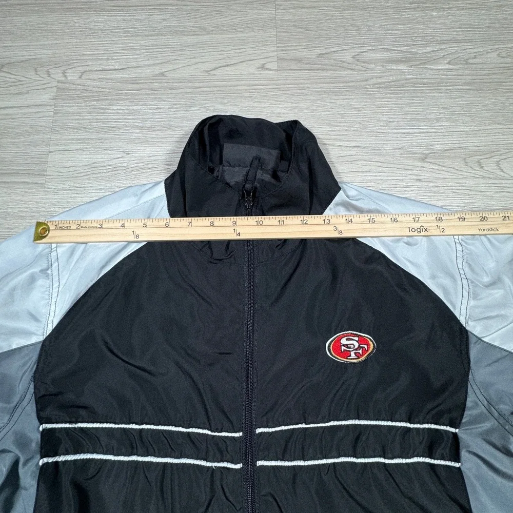 Dunbrooke Mens‎ San Francisco 49ers Windbreaker Jacket Black Grey White XL SF